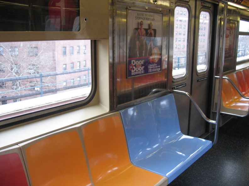 R-62A 2405 @ 225 St (1). Note the blue seats. Photo taken by Brian Weinberg, 3/27/2008. IMG_5123.jpg