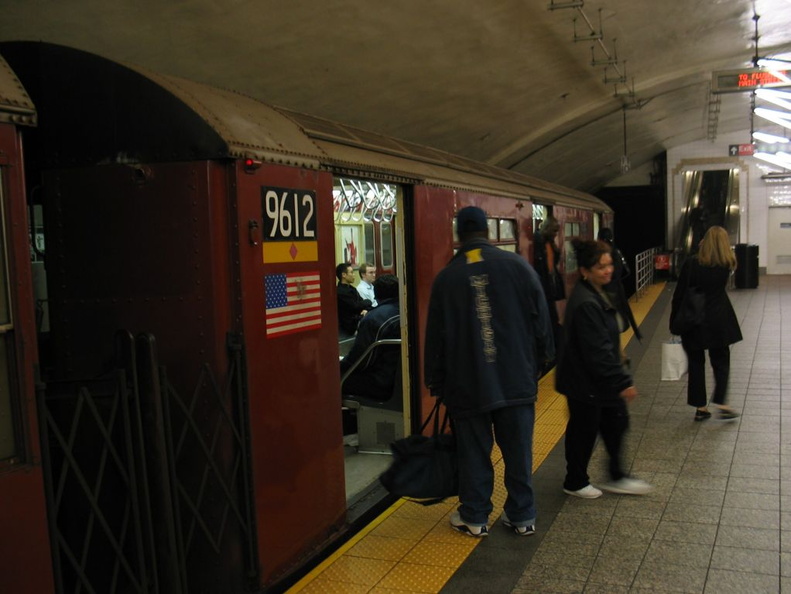 R-36WF 9612 @ Grand Central - 42 St (7). Photo taken by Brian Weinberg, 10/21/2003. IMG_6086.jpg