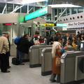 AirTrain customers @ Howard Beach swiping and/or arguing and being let in/out for free.