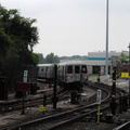 Jamaica Yard, as seen from the MOD train. Photo taken by Brian Weinberg, 6/8/2003.