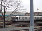 Jamaica Yard, as seen from the MOD train. Photo taken by Brian Weinberg, 6/8/2003.