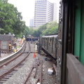 Jamaica Yard, as seen from the MOD train. Photo taken by Brian Weinberg, 6/8/2003.