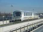 AirTrain 108 on the Howard Beach leg. Photo taken by Brian Weinberg, 1/11/2004.