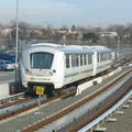 AirTrain JFK Yard on the Howard Beach leg. Photo taken by Brian Weinberg, 1/11/2004.