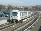 AirTrain JFK Yard on the Howard Beach leg. Photo taken by Brian Weinberg, 1/11/2004.