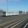 AirTrain JFK Yard on the Howard Beach leg. Photo taken by Brian Weinberg, 1/11/2004.