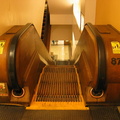 Escalator 87 @ Macy's. This one has wooden sides and wooden steps. Photo taken by Brian Weinberg, 1/11/2004.