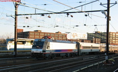 NJT ALP46 4602 @ Harrison, NJ. Photo taken by Brian Weinberg, 2/11/2004.