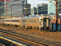 NJT Comet V Cab 6021 @ Harrison, NJ. Photo taken by Brian Weinberg, 2/11/2004.