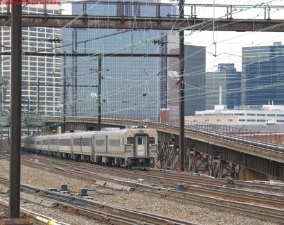 NJT Comet V Cab 6004 @ Harrison, NJ. Photo taken by Brian Weinberg, 2/12/2004.