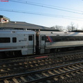 NJT Comet V Cab 6037 and Comet IV Cab 5021 @ Edison, NJ. Note the two cab cars coupled together. Photo taken by Brian Weinberg,