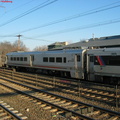 NJT Comet V Cab 6037 and Comet IV Cab 5021 @ Edison, NJ. Note the two cab cars coupled together. Photo taken by Brian Weinberg,