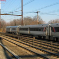 NJT Comet V Cab 6037 and Comet IV Cab 5021 @ Edison, NJ. Note the two cab cars coupled together. Photo taken by Brian Weinberg,