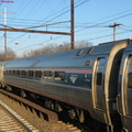 Amtrak Amfleet I Coach @ Edison, NJ. Photo taken by Brian Weinberg, 2/13/2004.