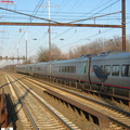 Amtrak Acela Express Power Car 2007 @ Edison, NJ. Photo taken by Brian Weinberg, 2/13/2004.