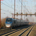 Amtrak Acela Express Power Car 2022 @ Edison, NJ. Photo taken by Brian Weinberg, 2/13/2004.