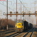 CSX GP38-2 2810 (ex-CR 8274) @ Edison, NJ. Photo taken by Brian Weinberg, 2/13/2004.