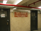 Wall tiles in the mezzanine of the Newark City Subway @ Newark Penn Station. Photo taken by Brian Weinberg, 2/16/2004.