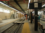 Outbound platforms of the Newark City Subway @ Newark Penn Station. Photo taken by Brian Weinberg, 2/16/2004.