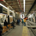 Outbound platforms of the Newark City Subway @ Newark Penn Station. Photo taken by Brian Weinberg, 2/16/2004.