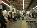 Outbound platforms of the Newark City Subway @ Newark Penn Station. Photo taken by Brian Weinberg, 2/16/2004.