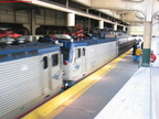 Amtrak AEM7 932 &amp; AEM7 952 (doubledheader) @ Newark Penn Station. Photo taken by Brian Weinberg, 2/16/2004.