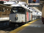 NJT F40PH-2CAT 4122 @ Newark Penn Station. Photo taken by Brian Weinberg, 2/16/2004.