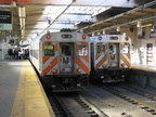 NJT Comet III Cabs 5003 and 5004 @ Newark Penn Station. Photo taken by Brian Weinberg, 2/16/2004.