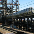 PATH PA-4 818 arriving @ Newark Penn Station. Photo taken by Brian Weinberg, 2/16/2004.