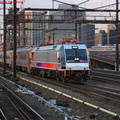 NJT ALP46 4622 @ Harrison, NJ, just after sunrise on a sunny day. Photo taken by Brian Weinberg, 2/17/2004.