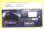 2007 DKNY Delicious Night fragrance at Bloomingdales Metrocard