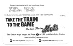 Mets 2006: Take the train to the game.