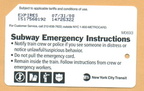 Subway Emergency Instructions (English)