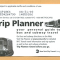 Trip Planner Metrocard