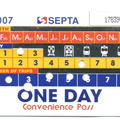 SEPTA One Day Inconvenience Pass (front)