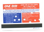 SEPTA One Day Inconvenience Pass (rear)