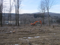 Looking roughly west towards the Northern Electric R-O-W. Photo taken by Brian Weinberg, 12/26/2004.