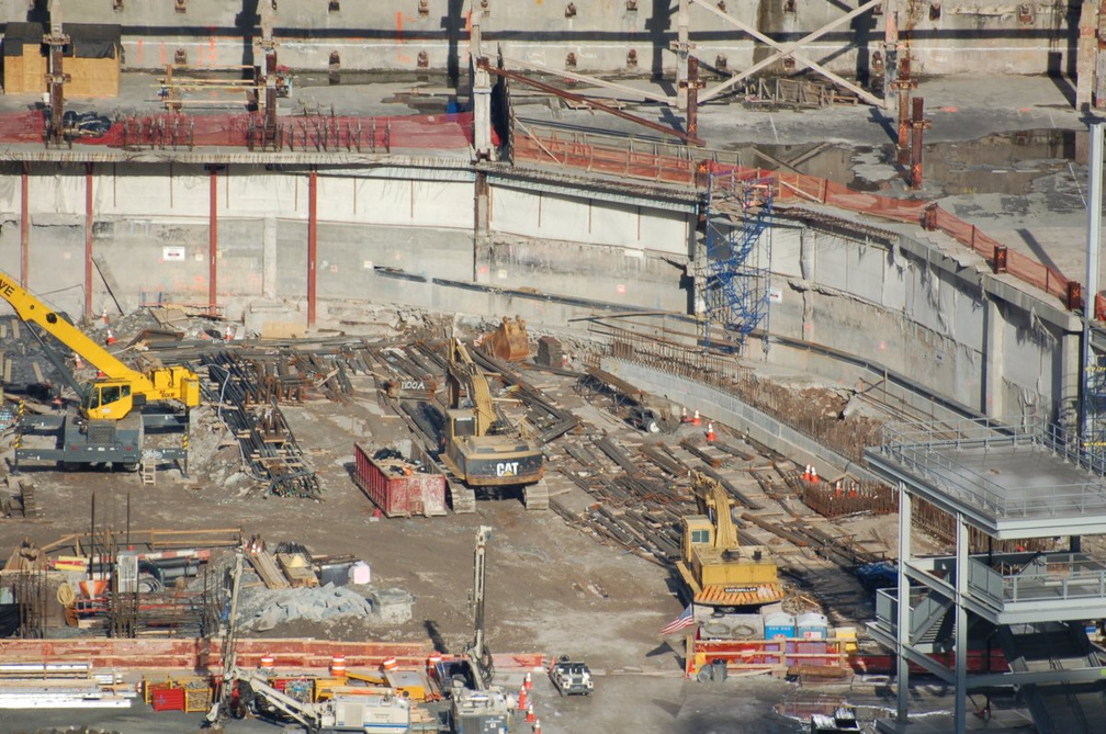 Northeastern part of the WTC site. Photo taken by Brian Weinberg, 12/3/2006.