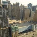 Route 9A / West Street and the Brooklyn Battery Tunnel parking garage. Photo taken by Brian Weinberg, 12/3/2006.