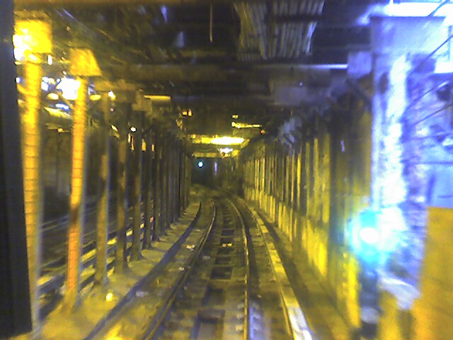 Track 1 coming toward South Ferry.