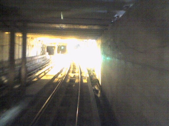 Track 1 coming toward South Ferry.