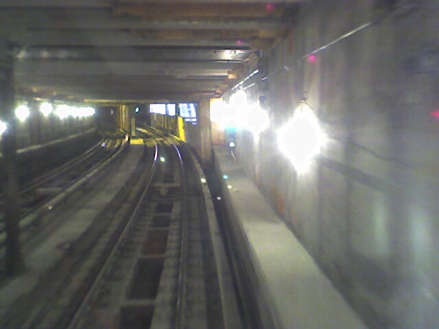 Track 1 coming toward South Ferry.