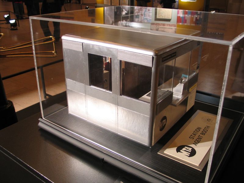 a model of the new style token booth