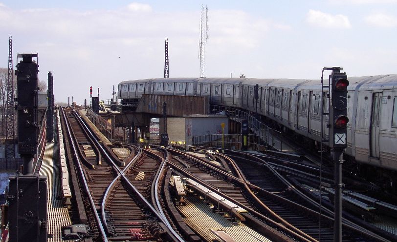 R-44 5237 @ Rockaway Blvd (A). Photo taken by Brian Weinberg, March 9, 2003.