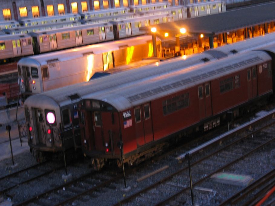 R-36WF 9582 @ Corona Yard (7). Photo taken by Brian Weinberg, 10/15/2003.