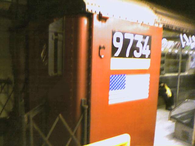 R-36WF 9734 @ Main St (7). This was the north motor. Photo taken by Sumeet. Picture036_17Oct03.jpg